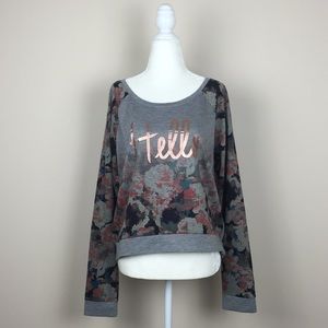Mason + Mackenzie - Floral "Hello" Sweatshirt
